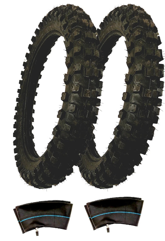 Two Sdg SSR High Performance Tires And Tube 80/100-12 Motorcycle Motorbike