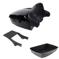 Black King Trunk Backrest Mount Rack Fit For Harley Electra Glide 1997-08