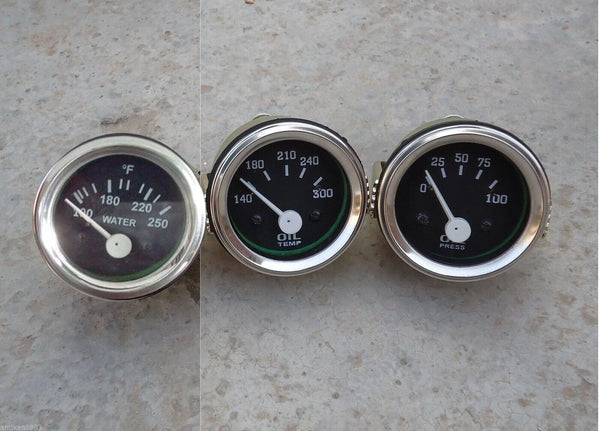 Elec Oil Pressure Water Temperature Oil Temp Gauge 2" / 52mm Electrical
