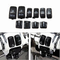 10x Black Hand Control Switch Buttons Caps For Harley Touring Electra Road Glide
