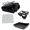 Chopped Trunk Backrest Luggage Rack Solo Mount Fit For Harley Touring 2014-2026