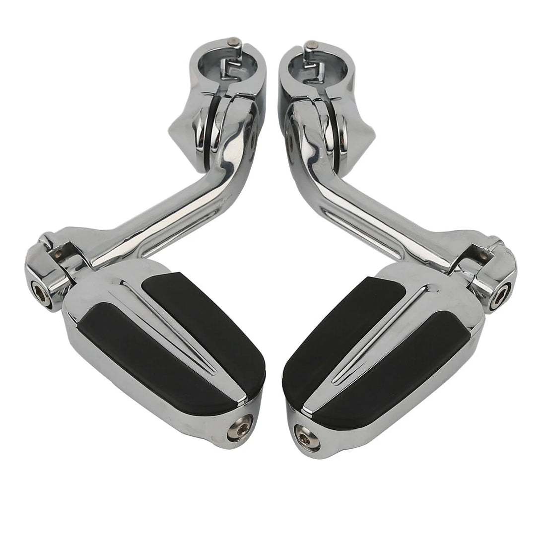 Highway Bar Footpegs Peg Long Angled Mount Fit For Harley Touring Softail Dyna