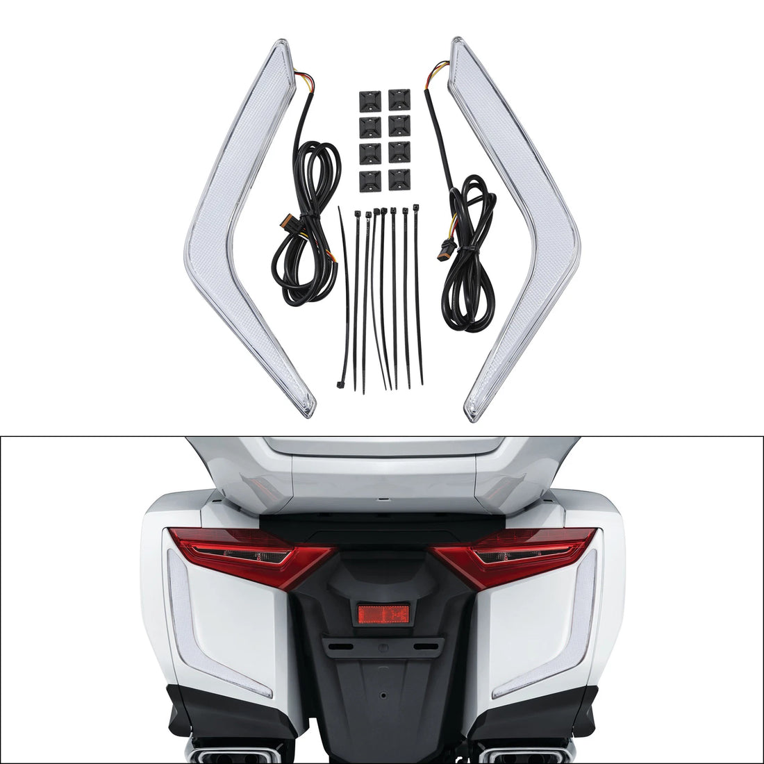 Rear Saddlebags Turn Brake Light Accents Fit For Honda Goldwing GL1800 2018-2025