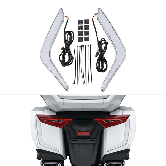 Rear Saddlebags Turn Brake Light Accents Fit For Honda Goldwing GL1800 2018-2025