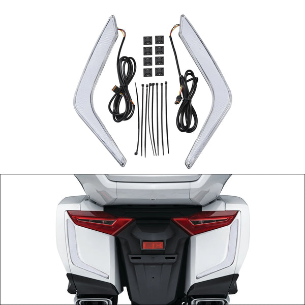 Rear Saddlebags Turn Brake Light Accents Fit For Honda Goldwing GL1800 2018-2025