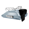 Silver Razor Trunk Backrest Top Rack Fit For Harley Touring 14-24