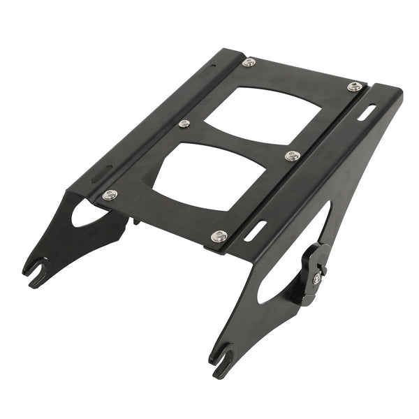Black Detachable Two Up Mounting Rack Fit For Harley Touring Road Glide 2014-26
