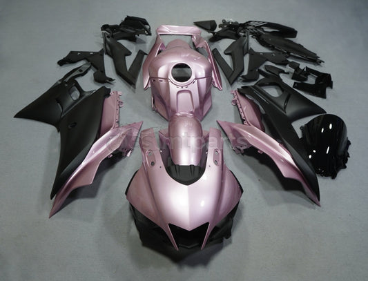Glossy Rose Gold & Matte Black Fairing Kit For Yamaha Yzf R3 2022 2023 2024 /R25