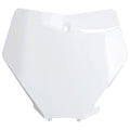 UFO Front Number Plate 2020 White For KTM 450 XC-F 2019-2022