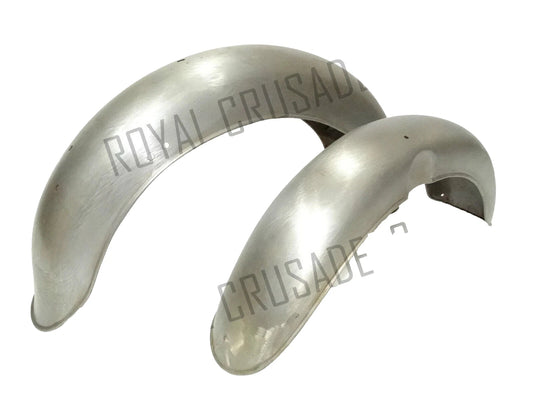 Fit For Norton Featherbed Slimline Raw Mudguard Set (PRE-DRILLED)