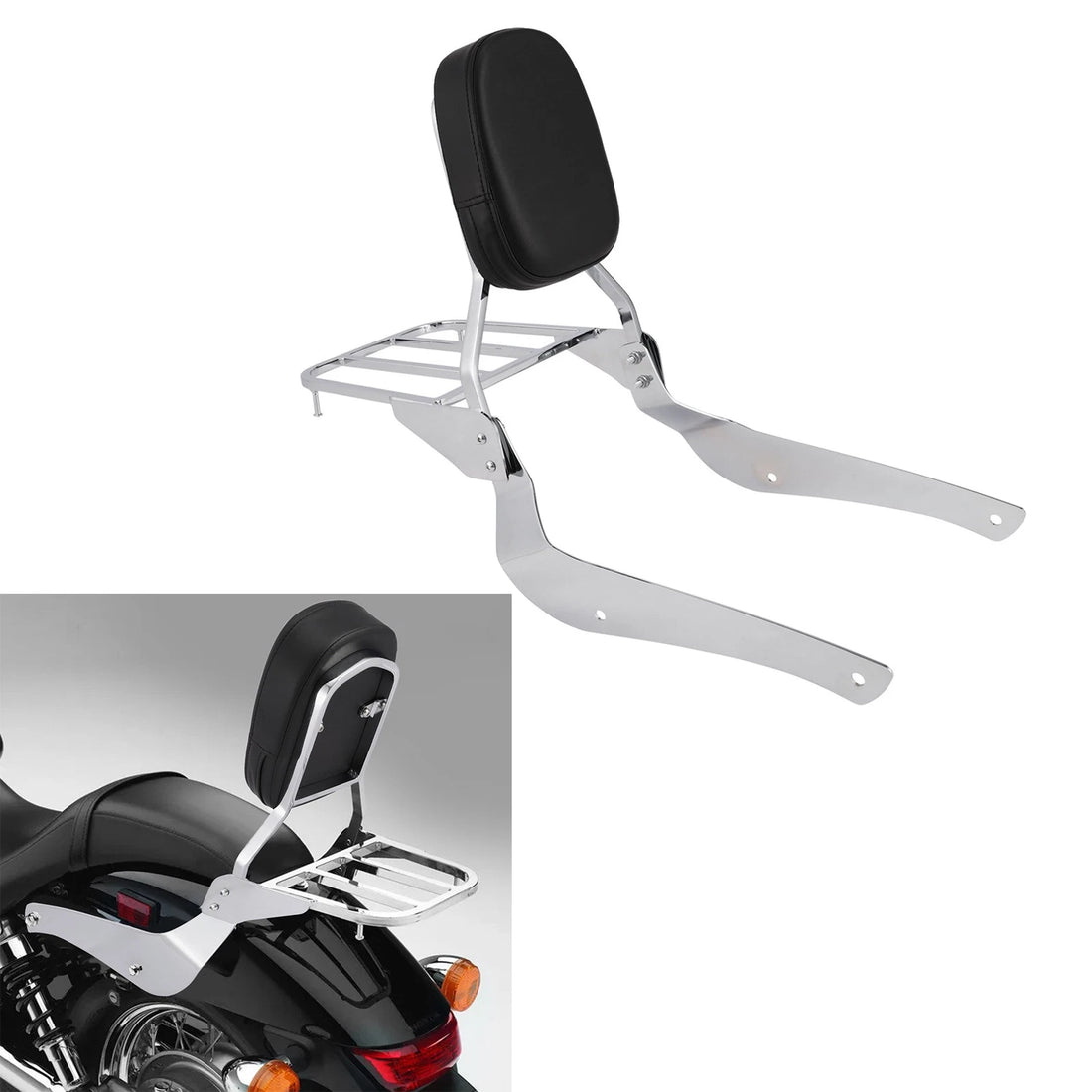 Luggage Rack Backrest Sissy Bar Fit For Suzuki Boulevard C50 2005-2011