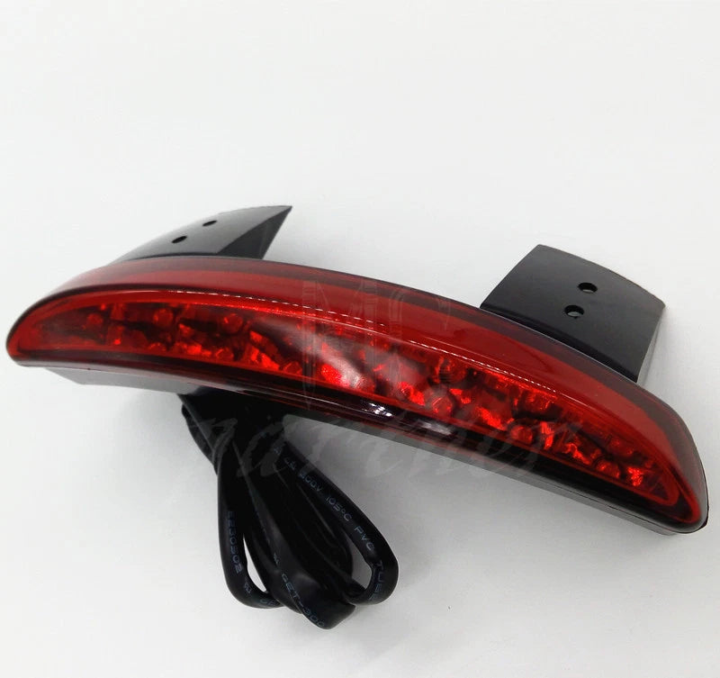 Red Chopped Fender Edge LED Tail Light For Harley Iron 883 XL883N XL1200N XL1200
