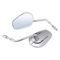Chrome Rear View Mirrors Fit For Harley Touring Road King Street Electra Glide
