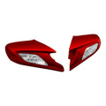 ABS Red Rear View Mirrors Turn Signals Clear Len Fit For Honda ST1300 2002-2011