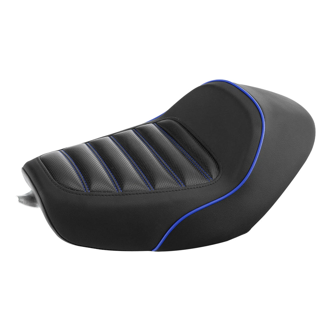 Black Blue Front Solo Driver Seat Fit For Harley Sportster Iron 883 1200 2010-22