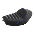 Black Blue Front Solo Driver Seat Fit For Harley Sportster Iron 883 1200 2010-22