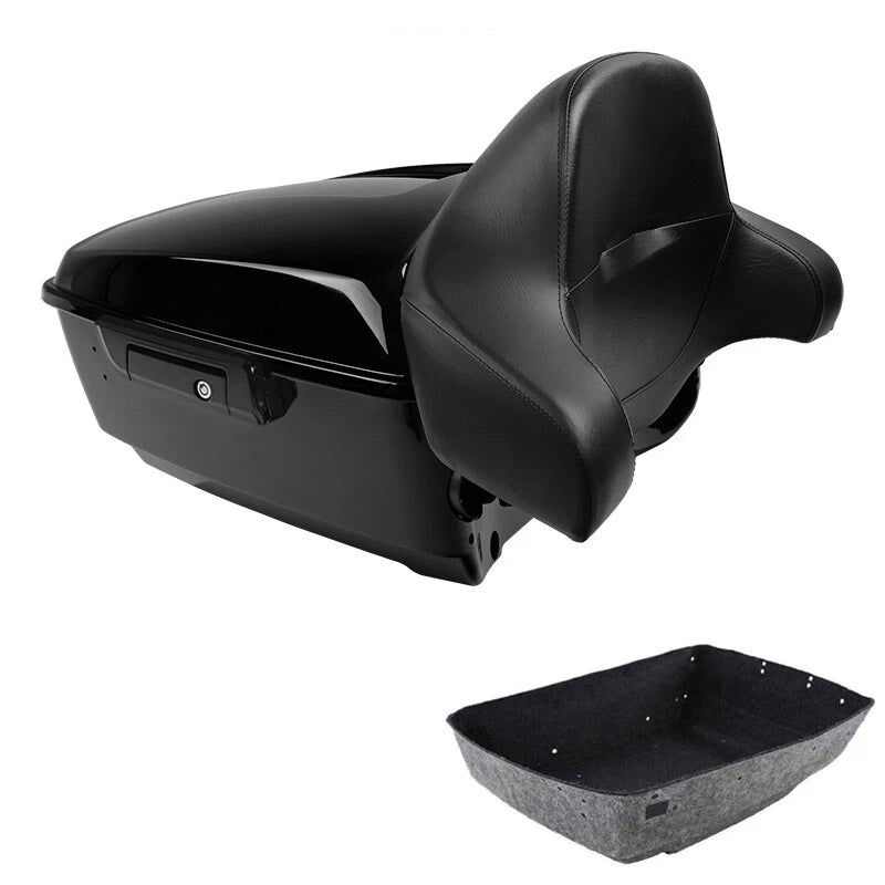 King Trunk Backrest Pad Fit For Harley Touring Street Electra Glide 2014-2026 25