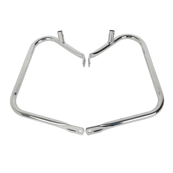 Chrome Saddlebag Guard Bracket Fit For Harley Touring Electra Road Glide 1997-13