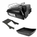 Chopped Trunk Backrest Two Up Mount Rack Fit For Harley Electra Glide 1997-2008