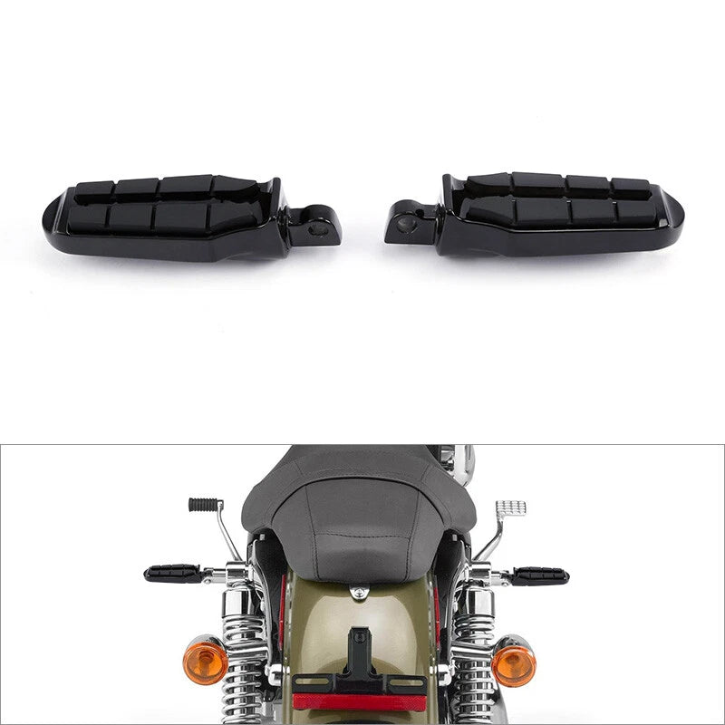 10mm Highway Foot Pegs Footrest Fit For Harley Sportster XL 883 1200 Black