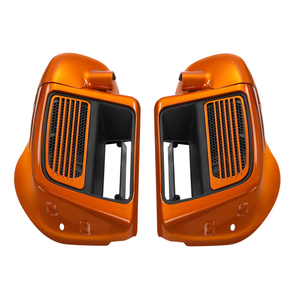 Lower Vented Fairings Fit For Harley Touring 14-2023 Scorched Orange/Black Denim