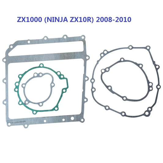 Crankcase Clutch Covers Oil Pan Gasket For Kawasaki ZX-10R ZX10R ZX1000 08-10