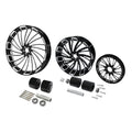 26" Front 18" Rear Wheel Rim Hub Belt Pulley Fit For Harley Electra Glide 97-08