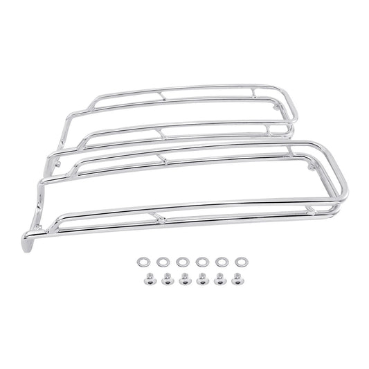 Chrome Saddlebags Lid Top Rail Guards Fit For Harley Touring Glide 1994-2013 12