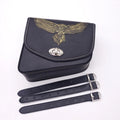 Black PU Leather Eagle Saddlebag Luggage Bag Saddle Bag For Harley Honda Suzuki