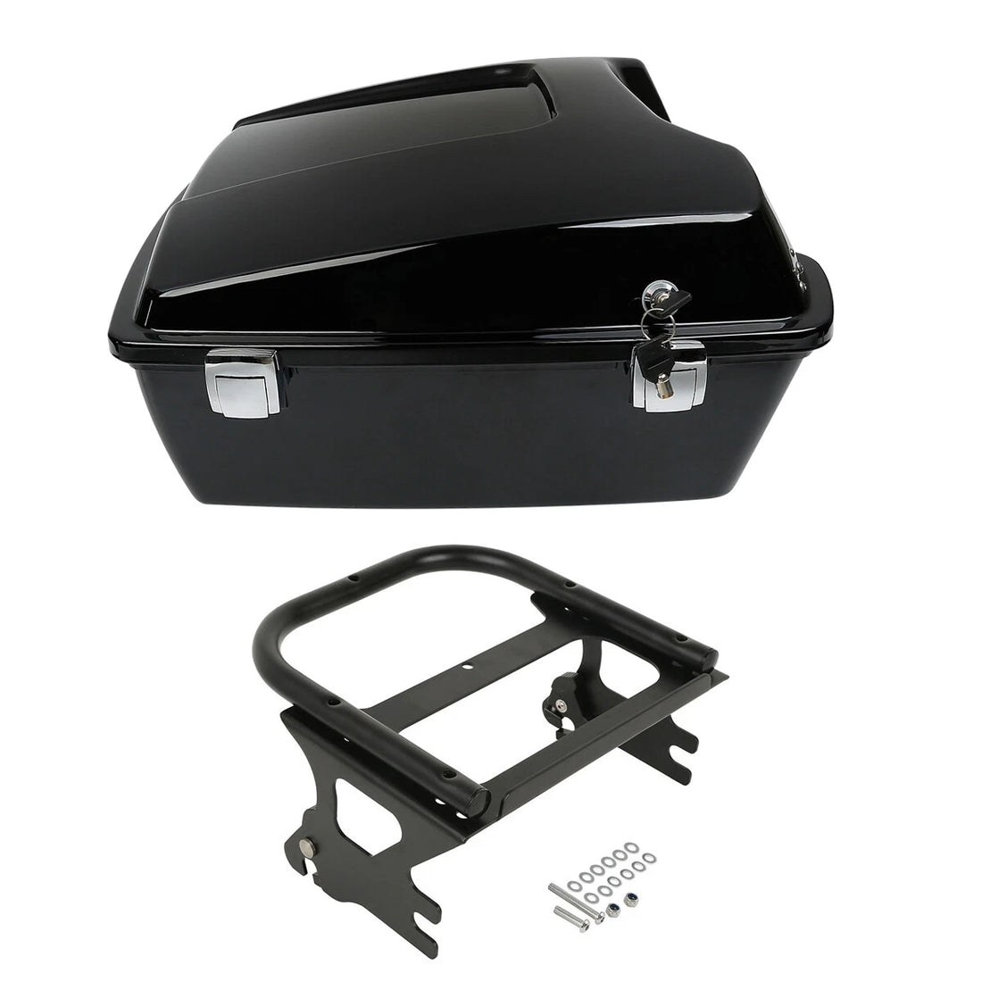 Chopped Trunk Two Up Mount Rack Fit For Harley Touring Electra Glide 97-08