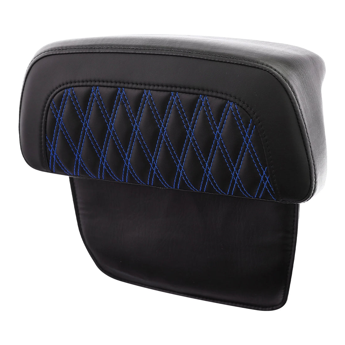Black Blue Razor Trunk Backrest Pad Fit For Harley Road King Glide 14-2023