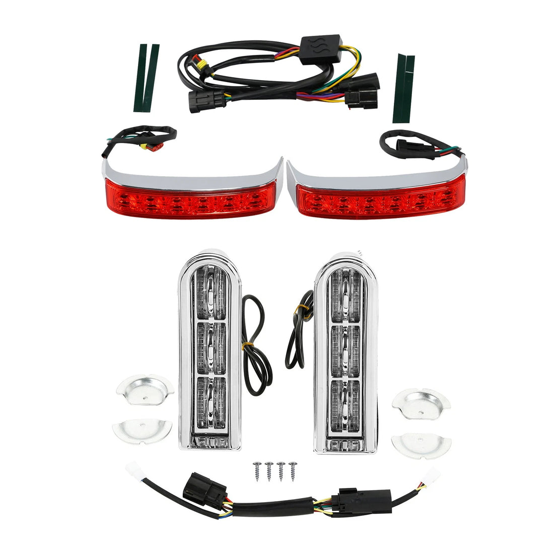 Saddlebags LED Insert Light Brake Turn Lights Fit For Harley Road Glide 14-24