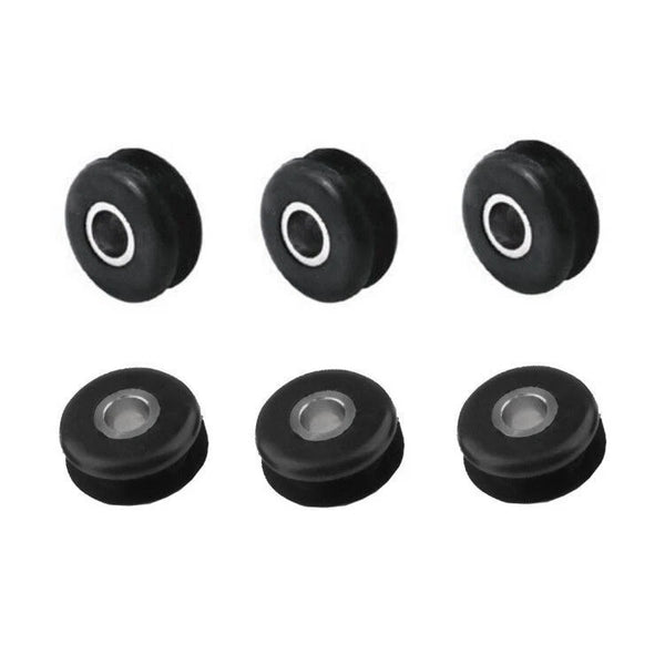 6Pcs Motorcycle Gas Tank Mounts Metal & Rubber Grommets For Harley Softail Fxwg