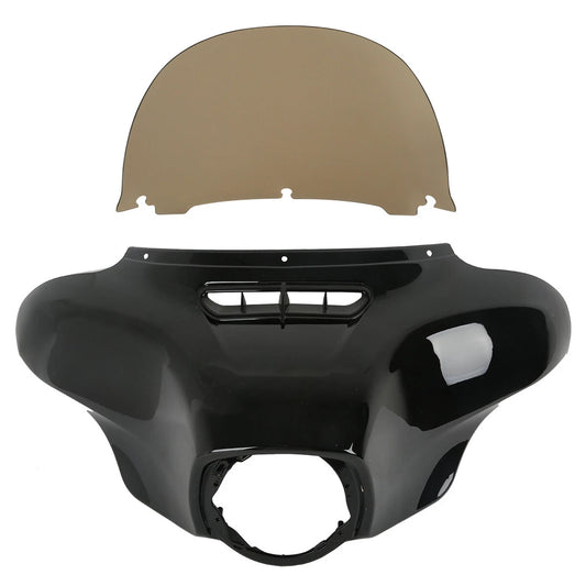Black Batwing Outer Fairing Windshield Fit For Harley Touring Street Glide 14-24