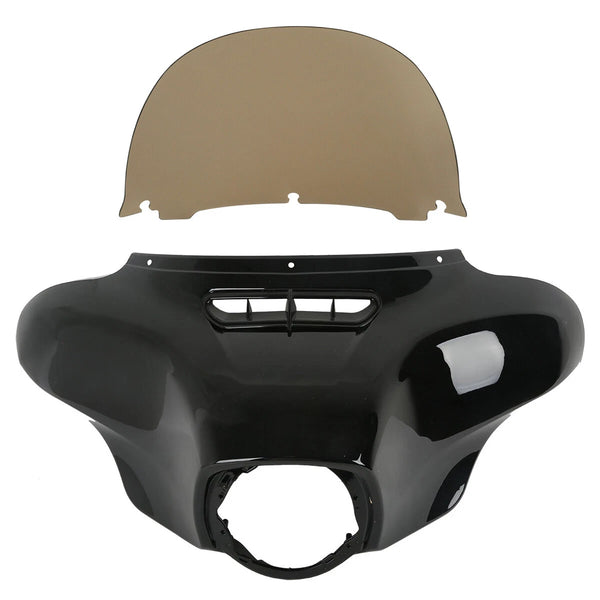 Black Batwing Outer Fairing Windshield Fit For Harley Touring Street Glide 14-24