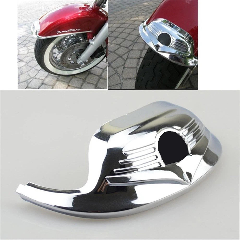 Chrome Classic Front Fender Mudguard Tip Trim For Harley Flhr Road King 80-13