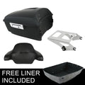 Matte Black King Trunk Pad Mount Rack Fit For Harley Touring Road Glide 14-2026