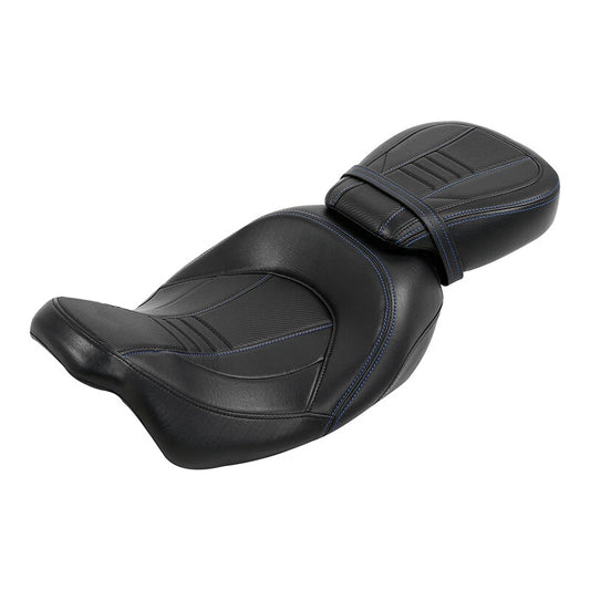 Black Driver Passenger Seat Fit For Harley Cvo Road Street Glide Flhx 2009-2023