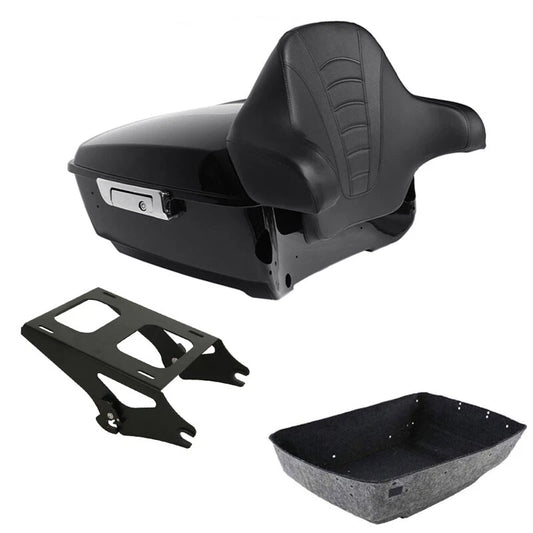 King Trunk Luggage Backrest Mount Rack Fit For Harley Road Street Glide 14-2026