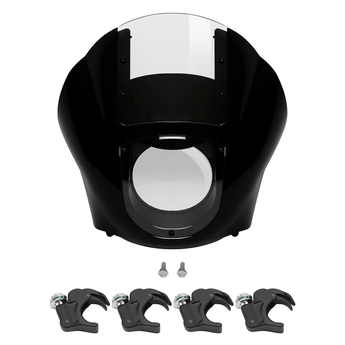 Quarter Front Headlight Fairing Windshield 39mm Fork Clamps Fit For Harley Dyna