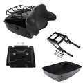 Black King Trunk Backrest Rack Plate Fit For Harley Heritage Classic 2018-2026