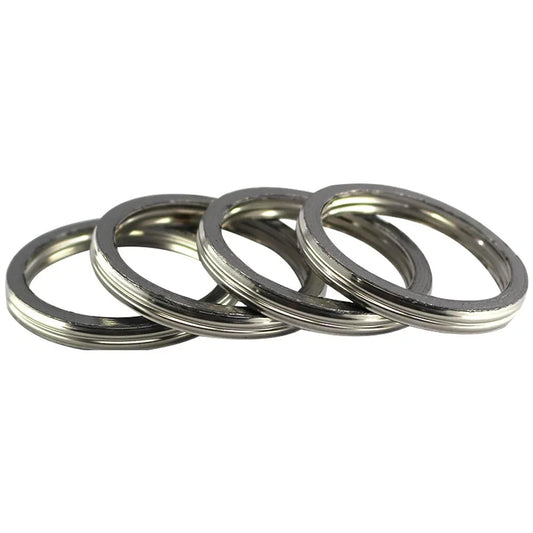 4Pcs 42mm Exhaust Pipe Header Gasket For Suzuki LTA400 03-22 LTA500 09-21