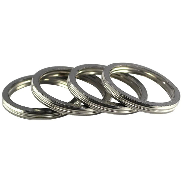 4Pcs 42mm Exhaust Pipe Header Gasket For Suzuki LTA400 03-22 LTA500 09-21