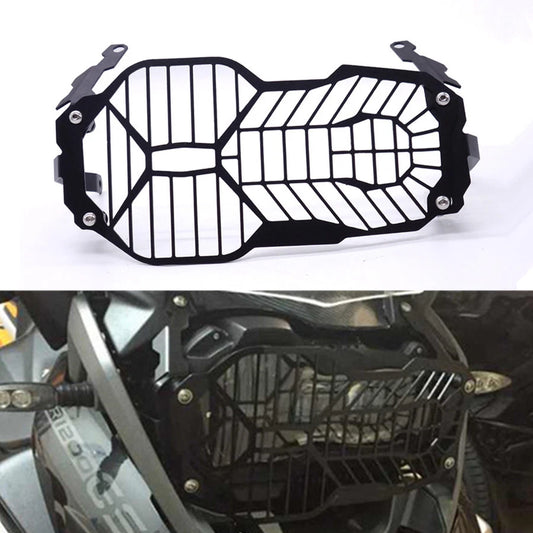 Black Headlight Lamp Grill Guard Cover Protector For BMW R1200GS 2013-2015