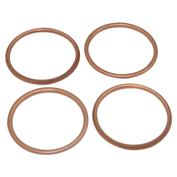4PC Exhaust Pipe Gasket For Kawasaki KLX250E 93-95 KLX250R 94-03 KLX250S 09-17