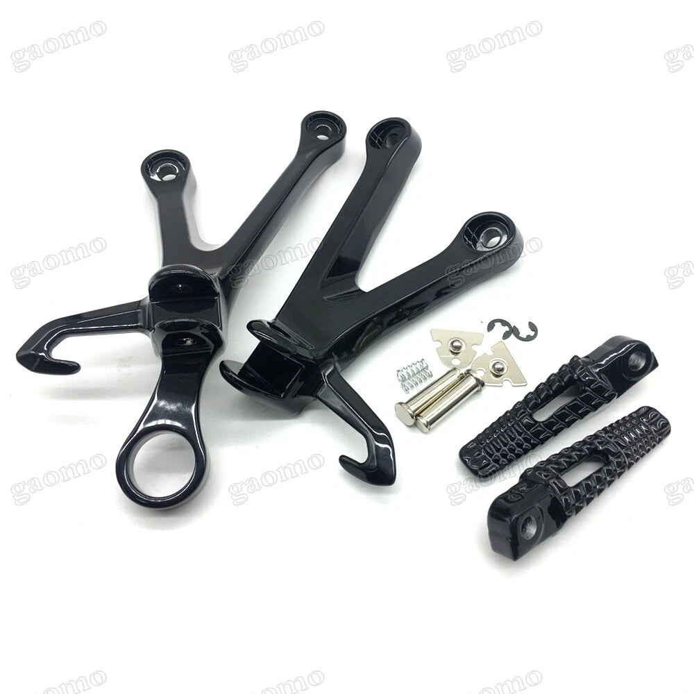 Suzuki GSXR1000 New Black Rear Passenger Foot Pegs Bracket Fit For 2017-2024 K17