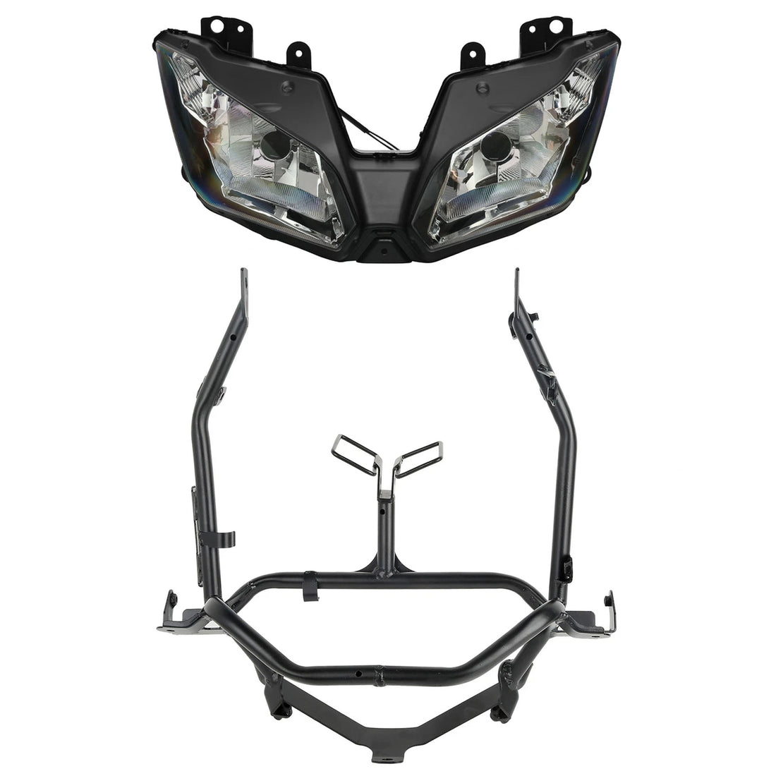 Front Headlight Assembly & Upper Stay Bracket Fit For Kawasaki Ninja 300 13-2017