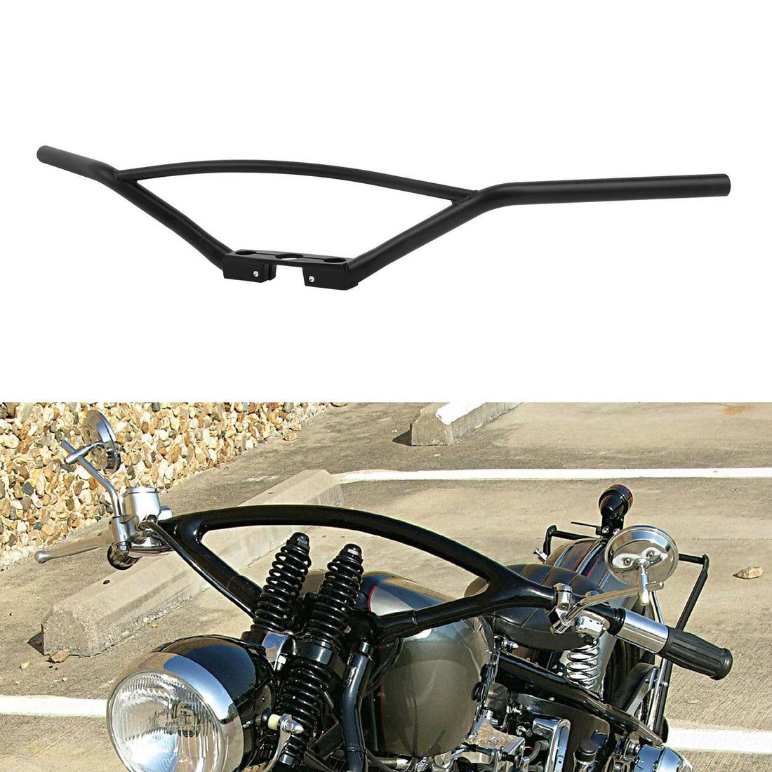 Black Speedster Handlebar Fit For Harley EL 1936-1940 UL 1938-1945 G 1936-1958