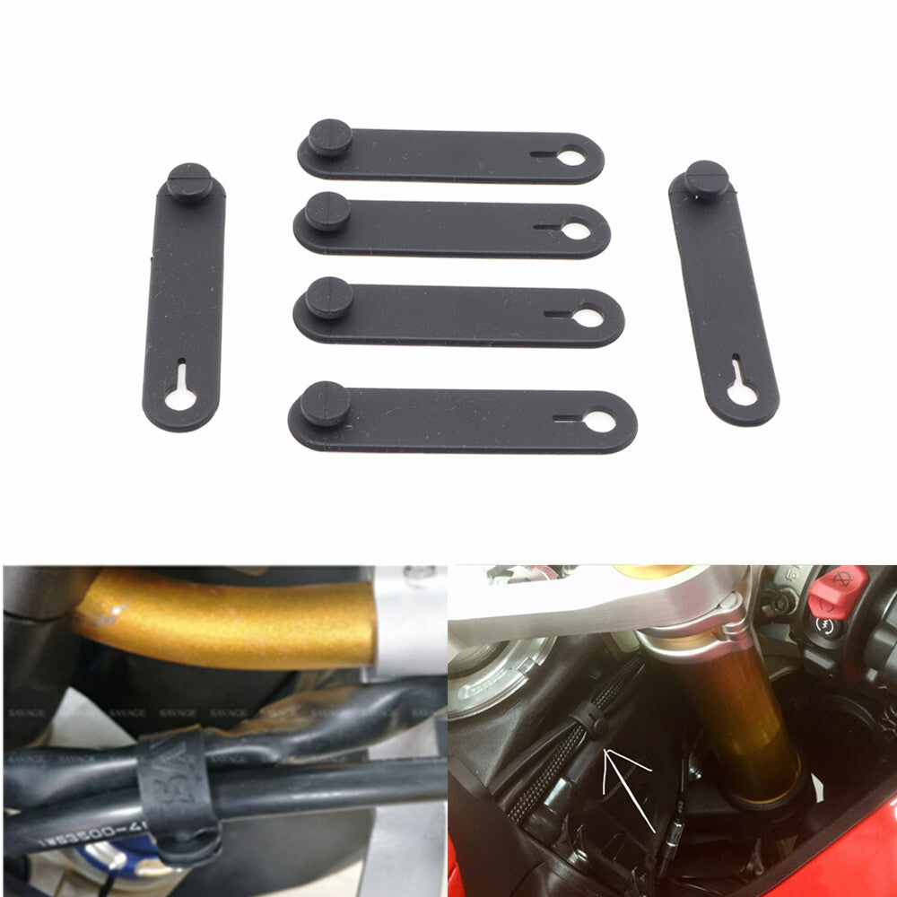 Motorcycle 60mm Frame 6 Rubber Securing Tie’s Wiring Harness Cables For Ducati