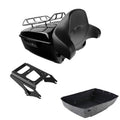 King Trunk Backrest Pad Mount Rack Fit For Harley Touring 09-2013